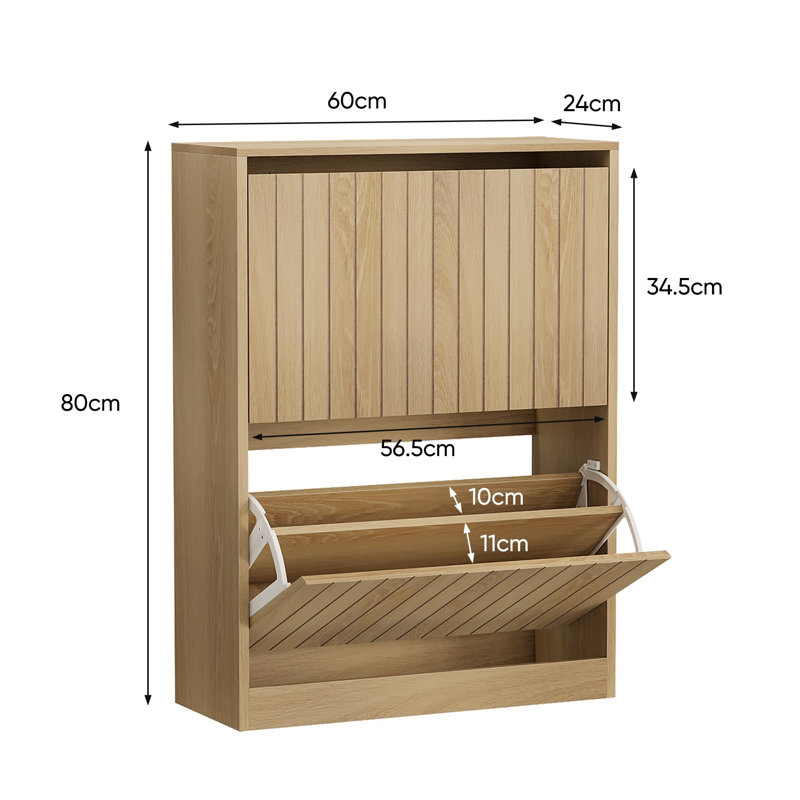 10 Pair Shoe Storage Cabinet
