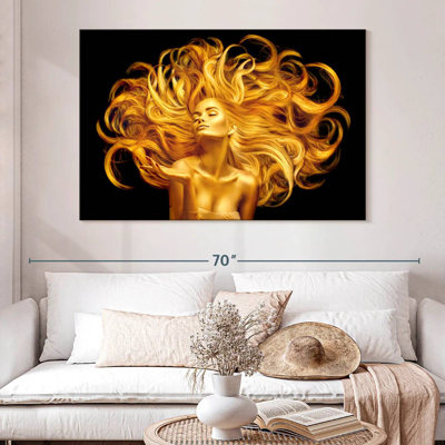 Golden Body And Hair
