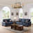 Bonded Leather 2Pc Sofa Set Sofa And Loveseat Living Room Furniture