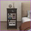 Space-Saving Brown Retro Coffee Table with Flip-Over Storage, Narrow Design for Small Living Spaces