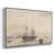 Toile avec cadre flottant brun