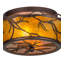 Plafonnier semi-encastré à cuves 16" unique 2 lumières