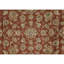 Hand Knotted Wool Area Rug in Red And Camel