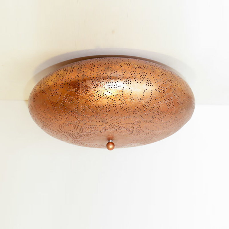 Chasteen Flush Mount, Copper, 12cm H x 50cm W x 50cm D