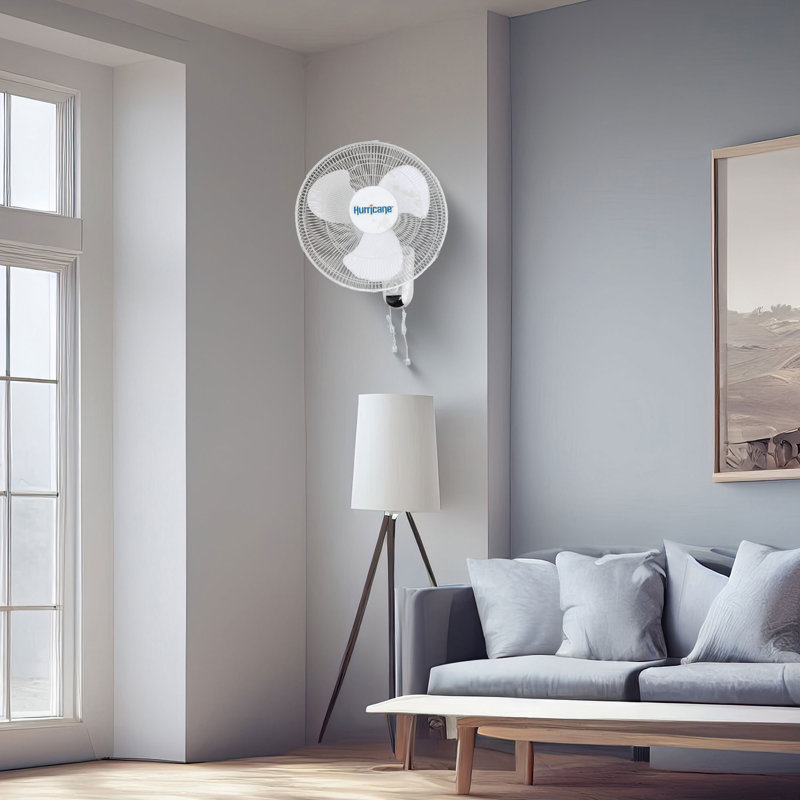 Hurricane 22.1'' Oscillating Wall Mounted Fan Fan