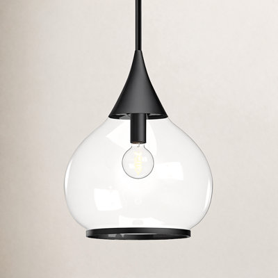 Hazel Single Light Glass Pendant