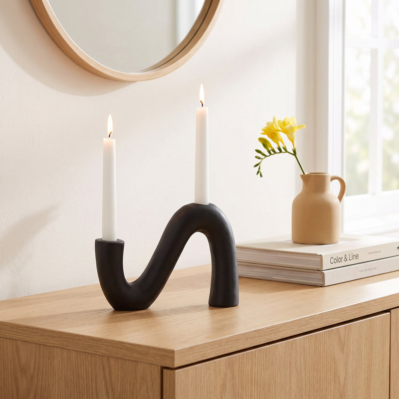 Arash 5.25'' H Metal Tabletop Candlestick