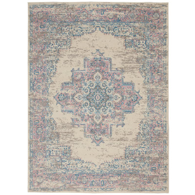 Tapis ivoire moderne Bo