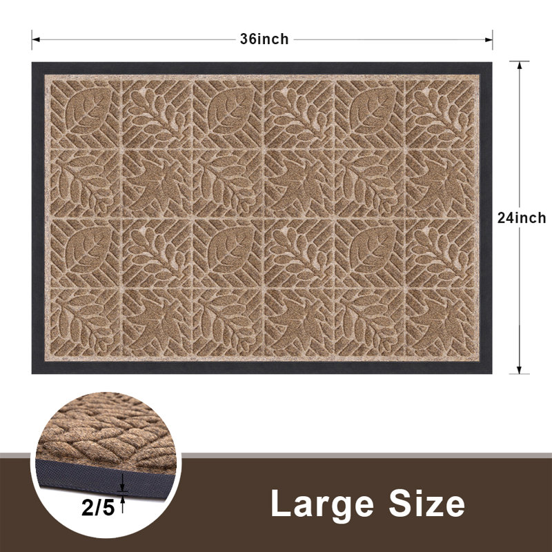 Tapis d'entrée antidérapant Eastbury, l 24 po x L 36 po