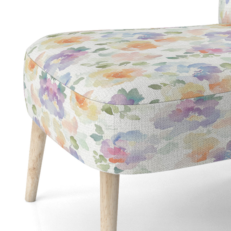Chaise d'appoint floral Floral, Chaise d'appoint sans accoudoirs
