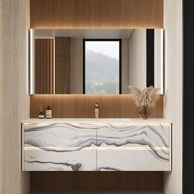 Simple modern bathroom cabinet