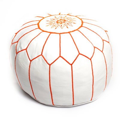 Leather Pouf