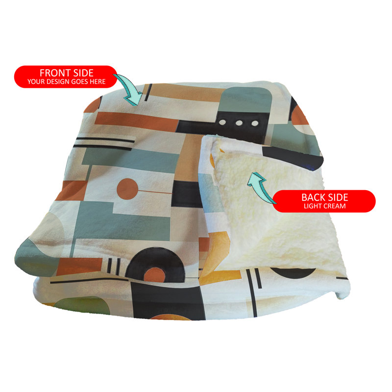 Jeté en peluche floral tendance, L 50 po x L 60 po