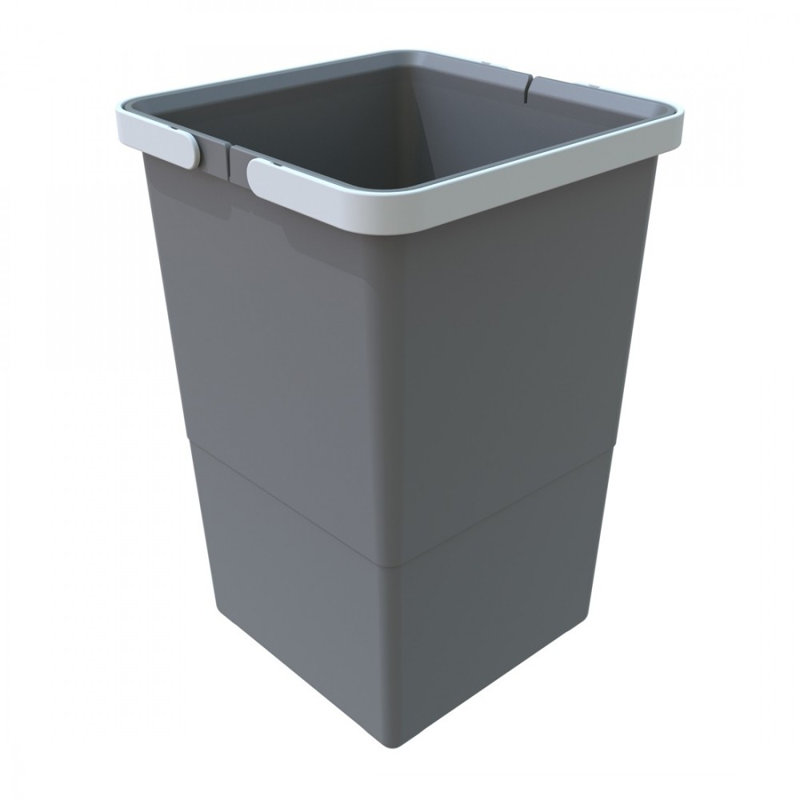 COVER BOX 13 Bac autoportant H13 9/16 po x P8 7/8 po x l 8 7/8 po Poignées 13 pte Gris
