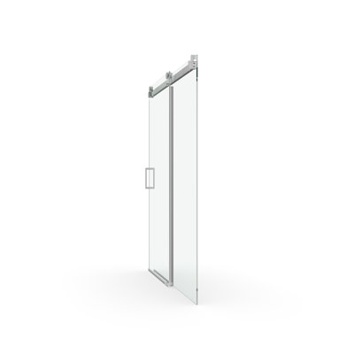 Smooth Soft-closing Frameless Shower Door, Tempered Glass, Modern Touch, Perfect For Bathroom Serenity
