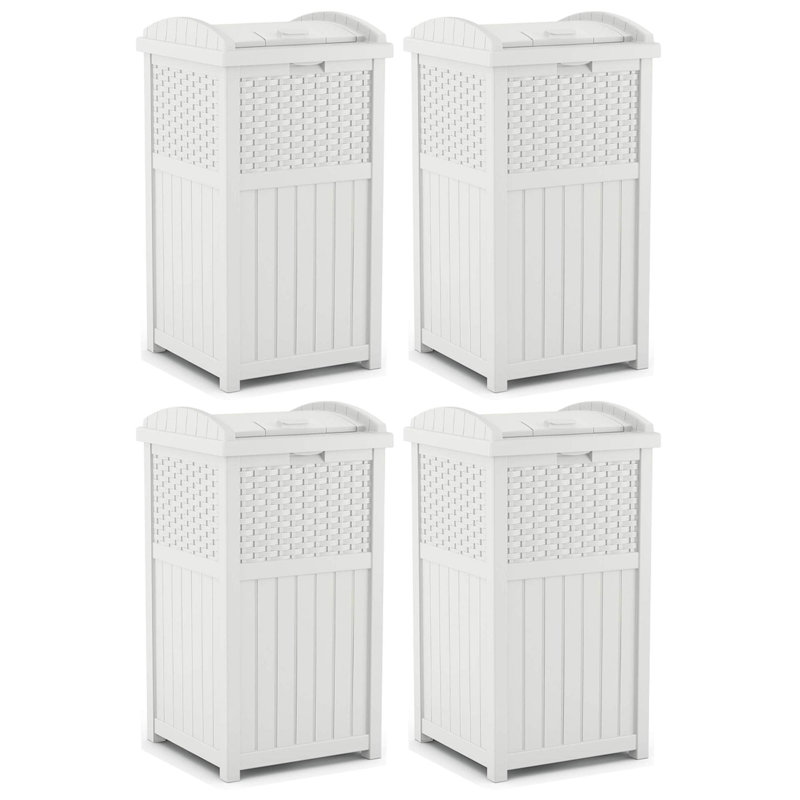 Resin Manual Lift Kitchen Trash Can - 33 Gallons
