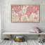 «Blush World Map V2 Crop», reproduction de peinture acrylique sur toile-29608393-29608837