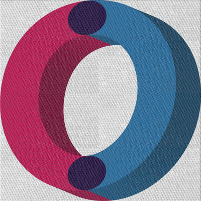 Tapis à tisser rose/bleu/gris