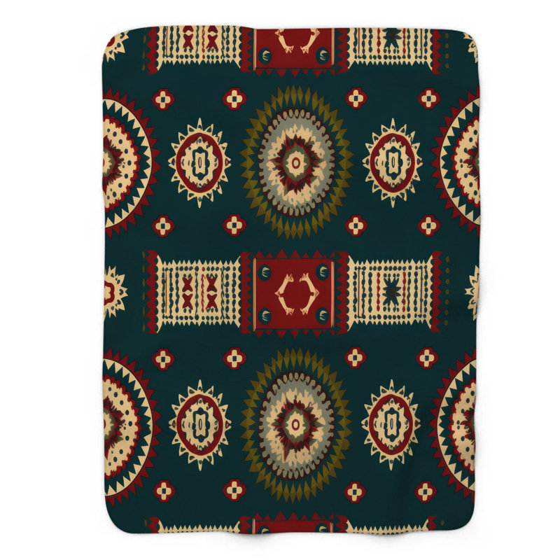 Boho Geometrics - 1 Piece Blanket, Twin
