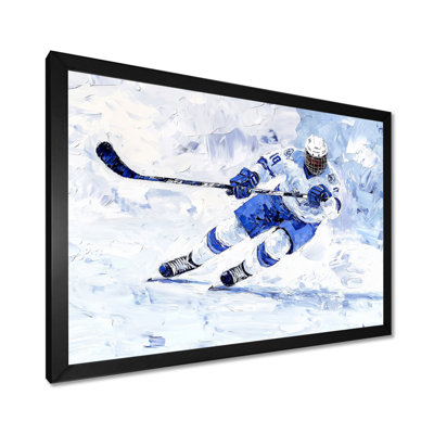 «Hockey Player On The Rink I», impression sur toile de hockey sport