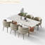 Chaise d'appoint à dossier solide beige et gris (ensemble de 2)-446314695