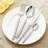 10-Piece Retro Rope Pattern Flatware Set, Handcrafted Forged Texture 18/10 Stainless Steel Cutlery Set, Dishwasher Safe Silverware For Everyday Dining