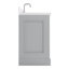 Meuble-lavabo simple 54,25 po avec plateau en quartz Abshire-94668897