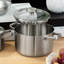 BergHOFF Graphite 5Pc Recycled 18/10 Stainless Steel Cookware Set