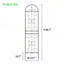 Ensemble de 4 treillis de jardin en métal antirouille 86,7 po x 19,7 po