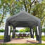 Abri de jardin pour auvent 10 x 20 pi, gris - amplement d'espace pour les bateaux, les camions, auvent portatif extérieur facile à installer, pieds robustes, structure imperméable et ventilée