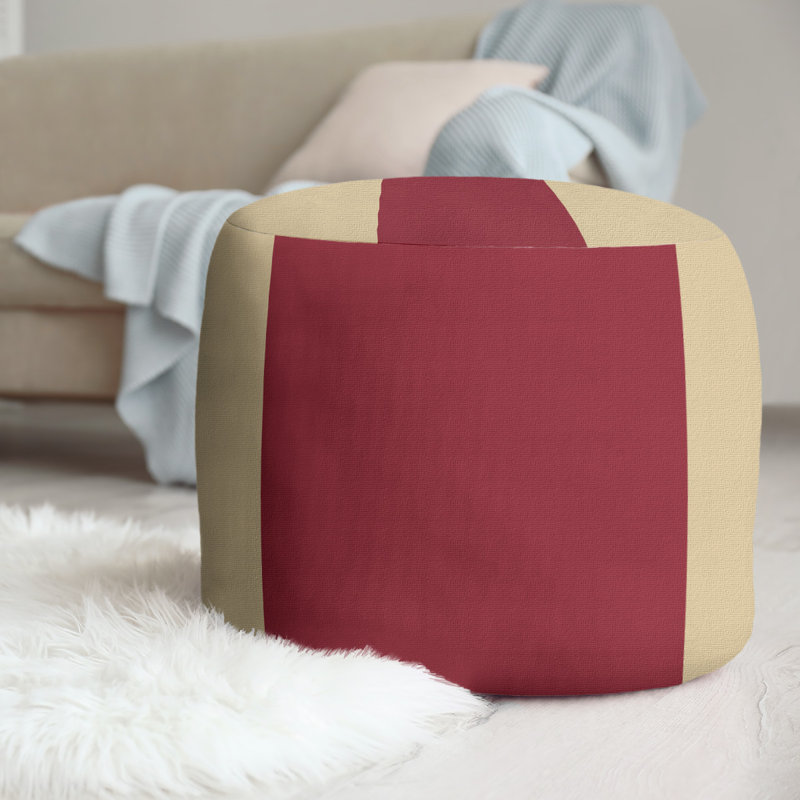 Repose-pieds repose-pieds rond 20,5", Arizona, Sable du désert / rouge brique / sable du désert