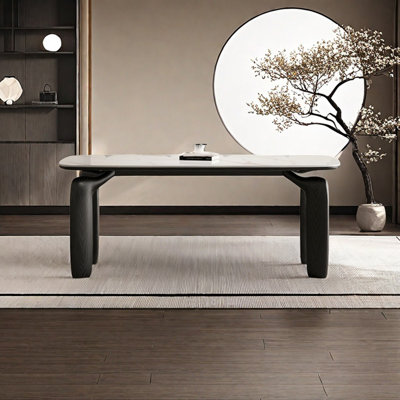 New Chinese Rock Slab Dining Table
