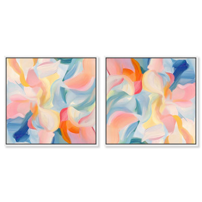 Lustrous Brushes Shades I Set Canvas Dopamine Art by Art Remedy