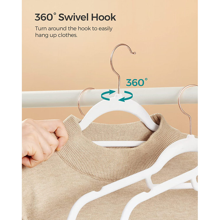 Menley Non-Slip Standard Hanger for Dress/Shirt/Sweater Rebrilliant Color: Light Gray