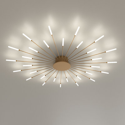 Decoda Modern LED Flower Shape Ceiling Lights Flush Mount Chandelier