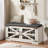 Farmhouse Storage Bench with Cushion