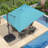 10' Square Large Cantilever Umbrella with Base and 60-degree Rotation-67120622