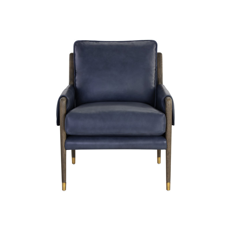 Fauteuil Mauti - brun vieilli, Navy