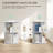 Rotating Bookshelf Tower, Solid Wood Rotating Bookshelf, 2 Tier Spinning Bookshelf With 2 Drawers, 360 Display Revolving Bookcase For Kids&adults, Round Corner Book Shelf For Bedroom, Living Room-1225185994