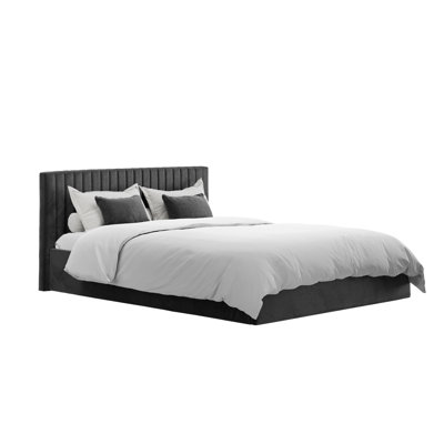 BERLIN UPHOLSTERED END LIFT OTTOMAN STORAGE BED
