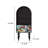 Black Standard Display Cabinet Bookcase