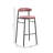 Upholstered Counter Stool with Metal Frame-705298920