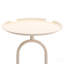 Table de bout en forme de lanterne en métal, petite table d'appoint ronde, table basse moderne à cocktail, petit piédestal d'appoint pour petits coins de salon, hauteur de 21,3 po