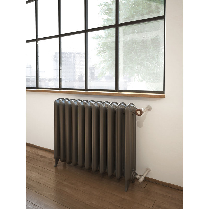 Plain 2 Column Cast Iron Radiator, 620mm H x 852mm W x 180mm D
