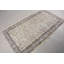 Tapis beige en patchwork de laine rétro 46,5 po x 78,7 po