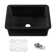 Pure Matte Black Undermount Single Bowl Fireclay Kitchen Sink