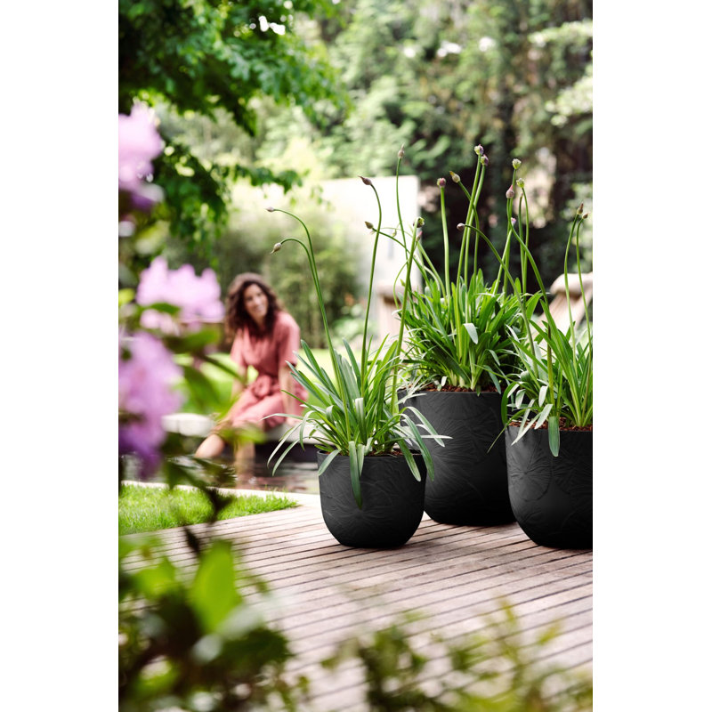 Plant Pot, 24.3 x 29.5 x 29.5, Onyx Black