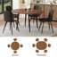 Ensemble de table de salle à manger extensible de 42 à 54 po avec chaises rembourrées confortables-117258343-115748079