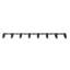 VEVOR Heavy Duty Tractor Bucket Tooth Bar, 4560 lbs Load-Bearing Capacity, Bolt On, 8 Teeth