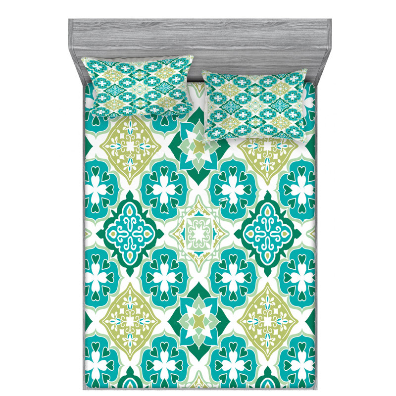 Microfiber Sheet Set, Queen Sheet Set with Fitted Sheet